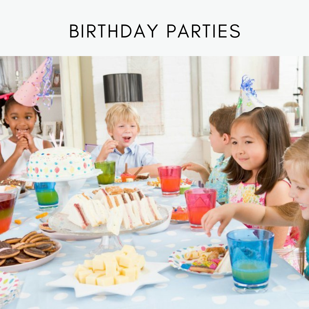 Pre-dining wet wipes in birthday parties