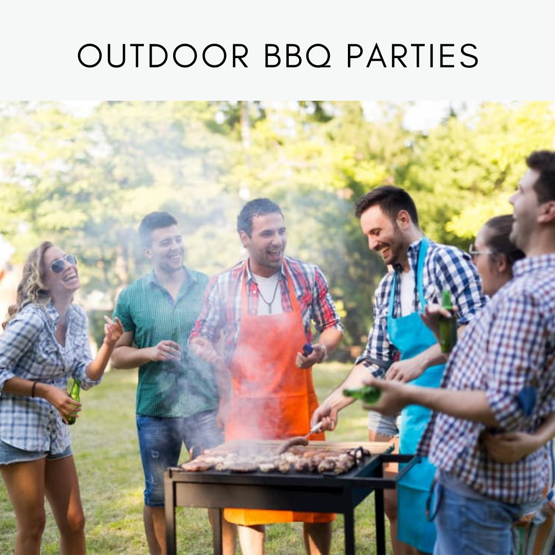 Pre-dining wet wipes in outdoor BBQ parties